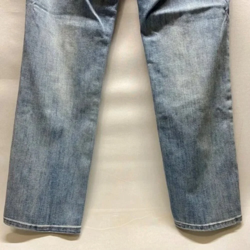 Levi's Strauss Jeans Women's 26 Light Blue Fade Levi Mid Rise Slim Cuff Denim GC